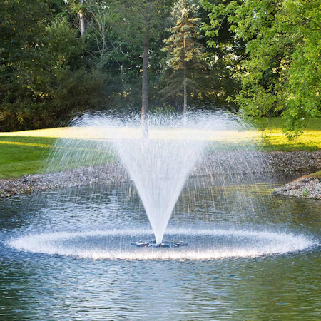 Custom Floating Fountains - Lake Management Floating Fountains Aeration Irrigation Pump Systems Dallas Fort Worth Texas