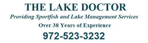 The Lake Doctor - lake management floating fountains Dallas Fort Worth Texas - Lake Management Company - Floating Fountains Aeration Systems Vegetation Control Fish Fish Feeders Installation & Design Liming and Fertilization | Lake Management Services Dallas Fort Worth | The Lake Doctor